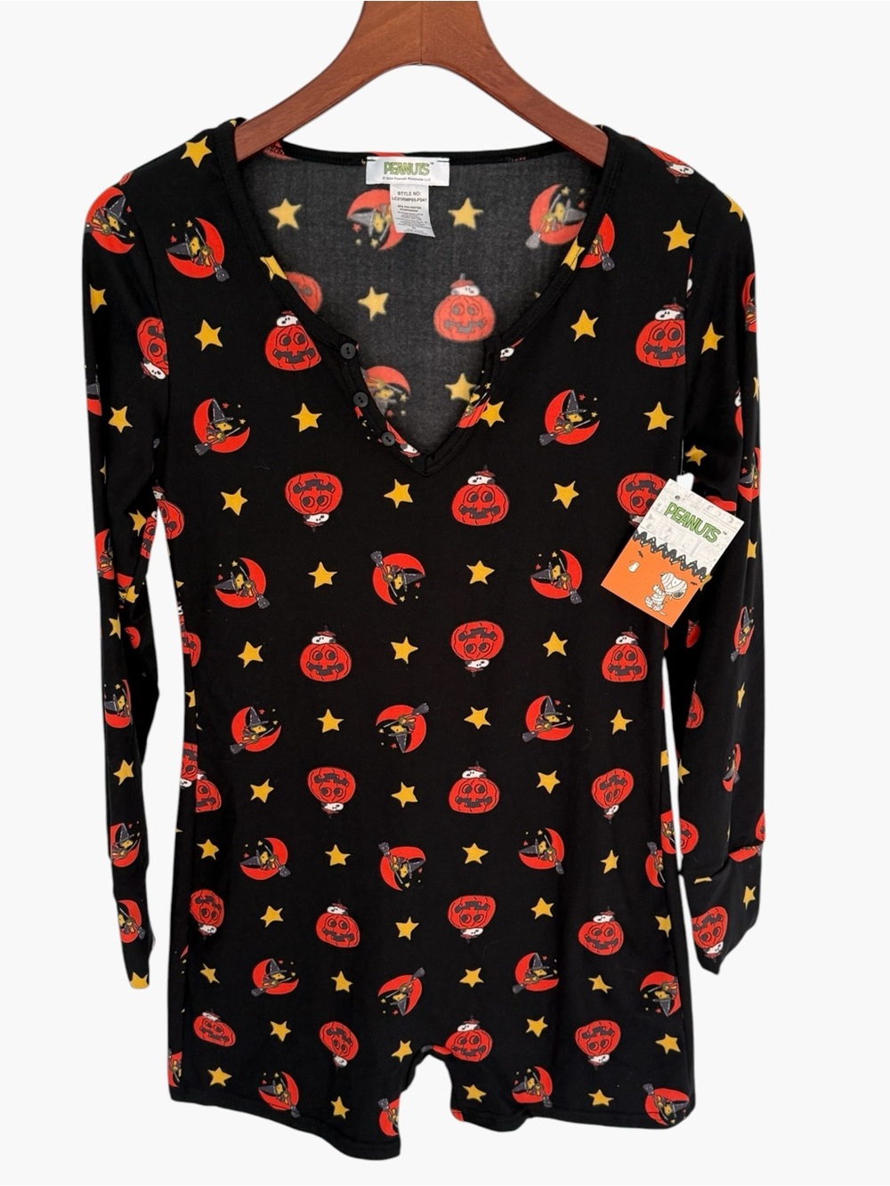 NWT PEANUTS Halloween Romper, Medium